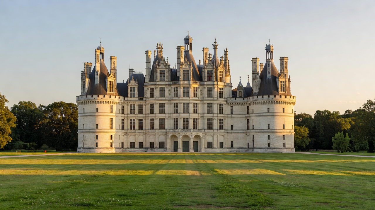 Château de Chambord in the Loire Valley displaying French Renaissance architecture