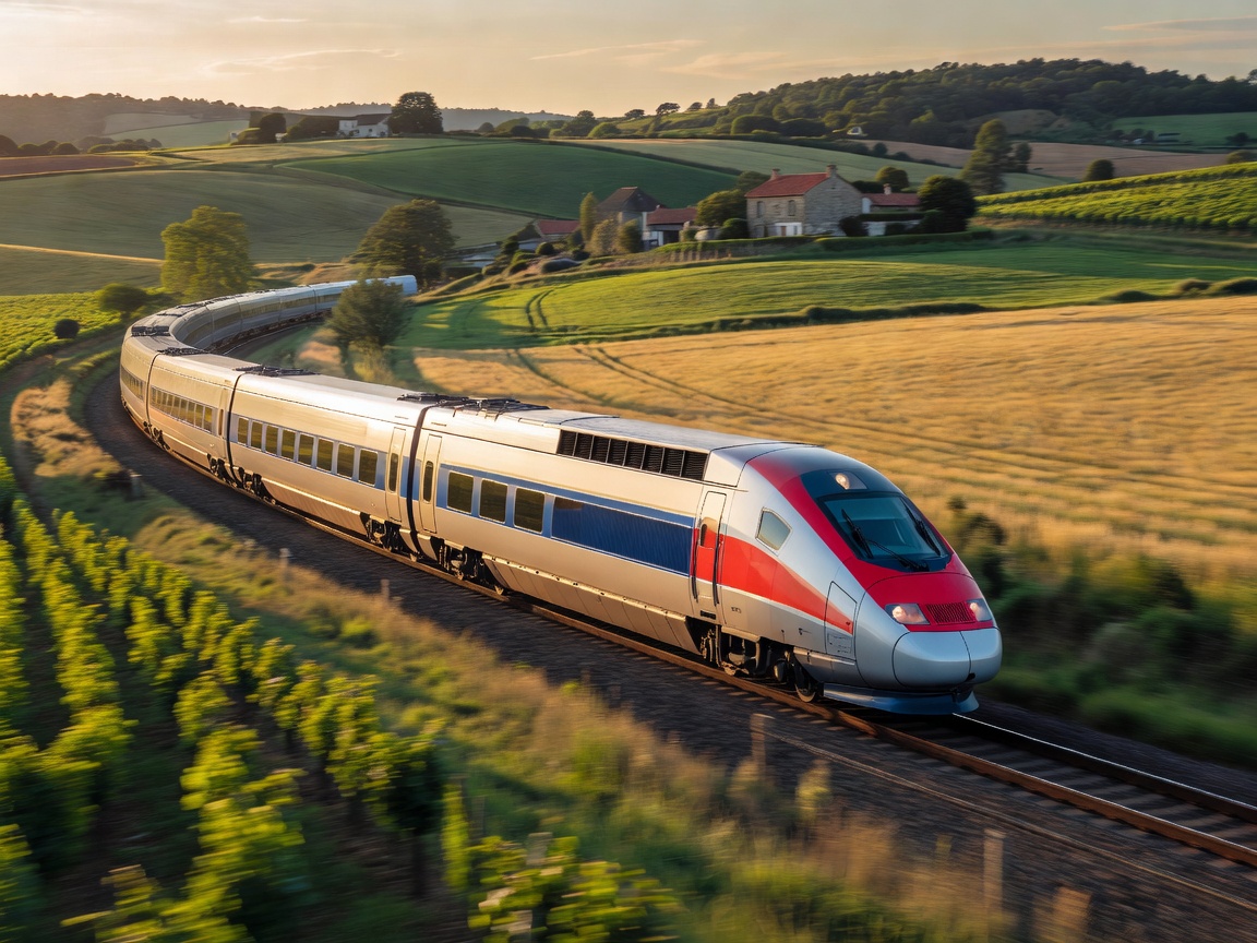 Traveler exploring scenic french countryside
